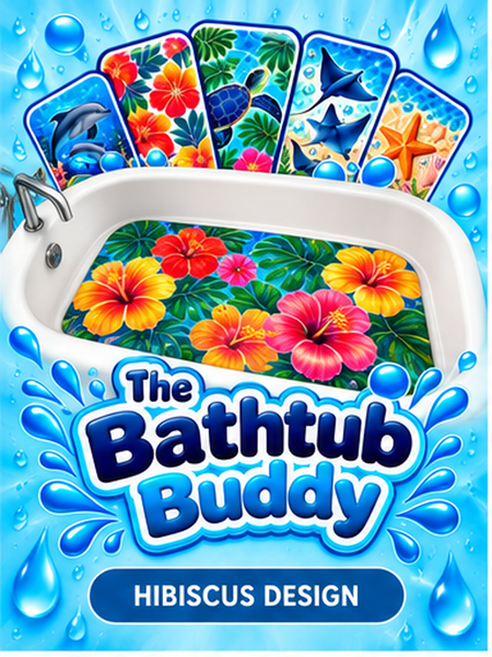 Bathtub Buddy – Hibiscus