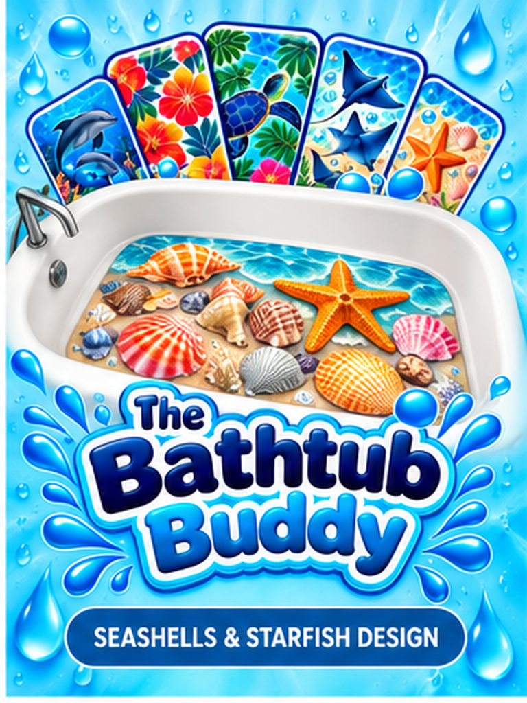 Bathtub Buddy – Seashells & Starfish