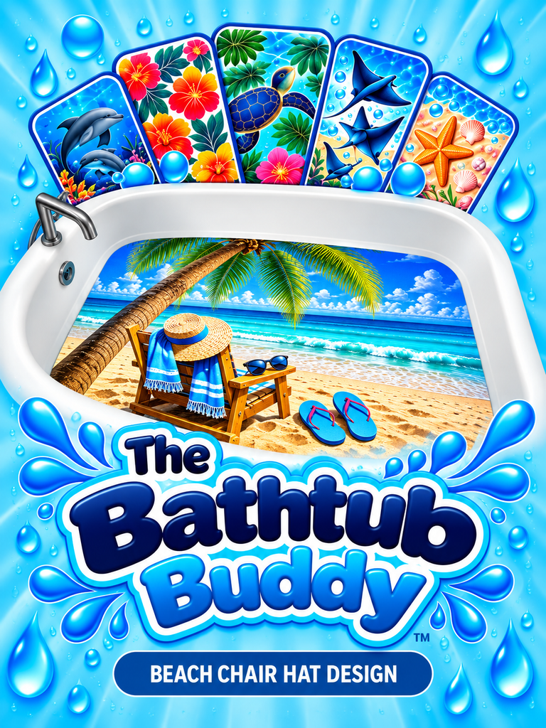 Bathtub Buddy – Beach Chair Hat