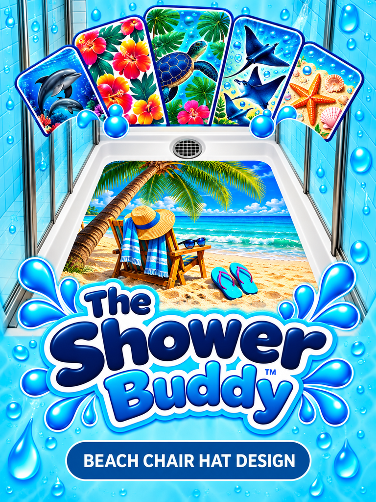 Shower Buddy-Beach-Chair-Hat