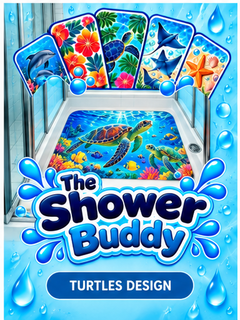Shower Buddy – Tropical Turtles