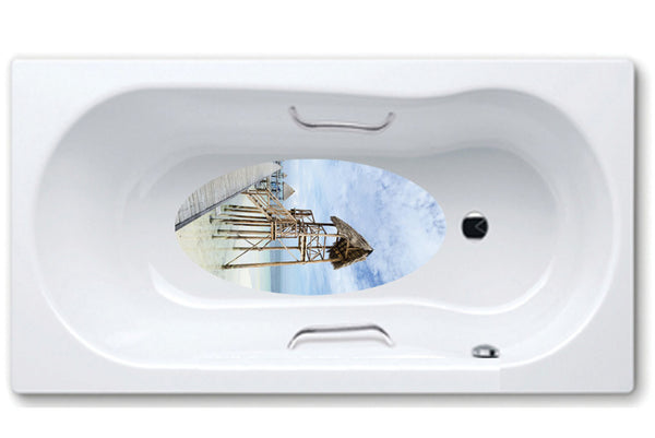 bathtub mat, anti slip,self adhesive,art,full color,shower,beach,scenes.